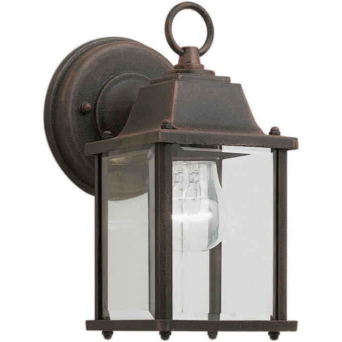 Forte Lighting 1705-01-28 1 LT Cast Al Outdoor Lantern in Painted Rust