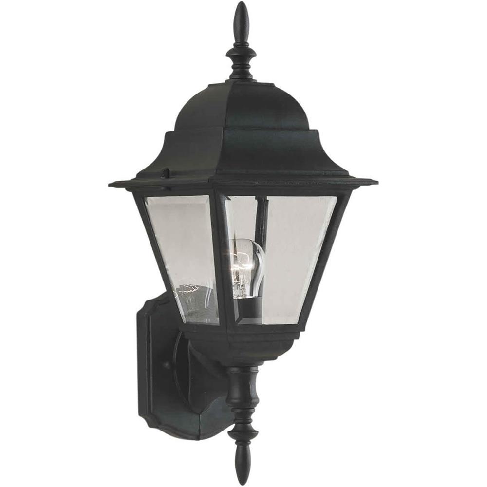 Forte Lighting 1707-01-04 1 LT Cast Al Outdoor Lantern in Black