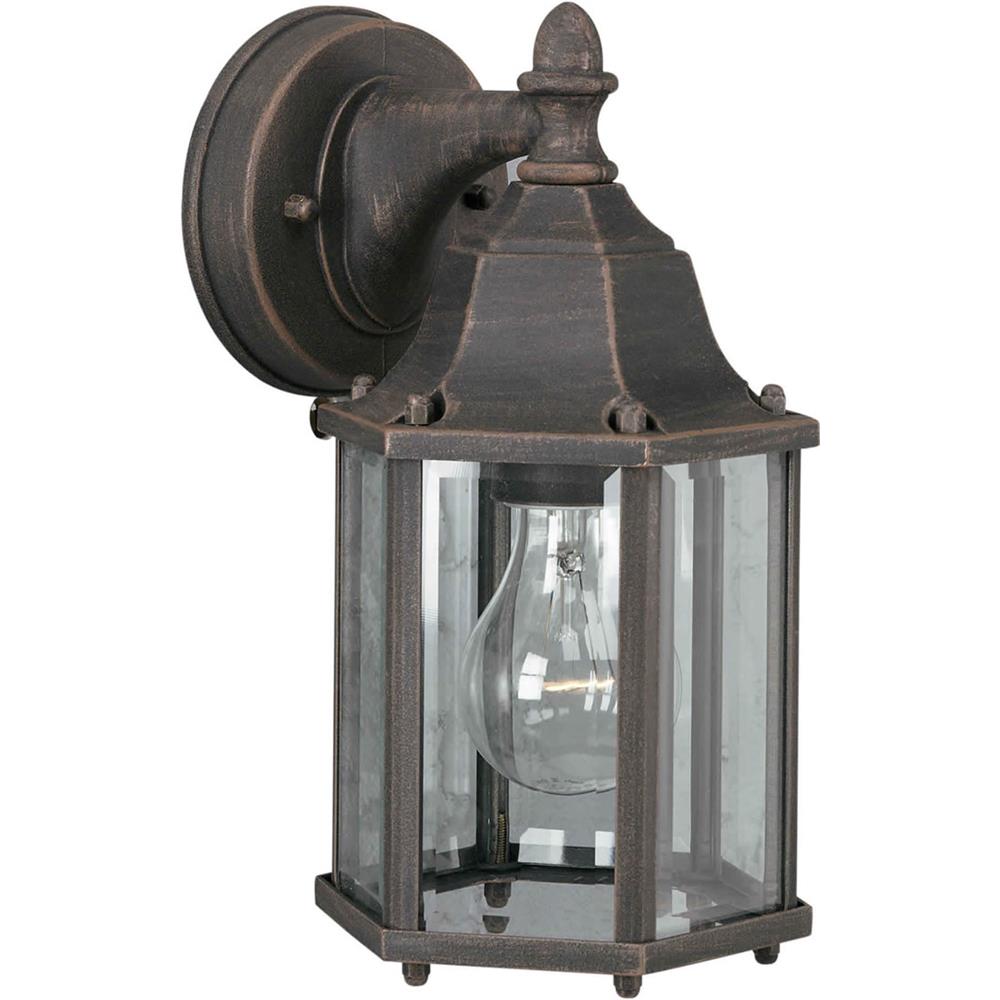 Forte Lighting 1742-01-28 1 LT Cast Al Outdoor Lantern in Painted Rust