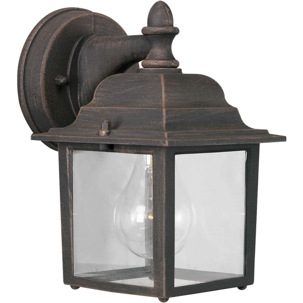Forte Lighting 1745-01-28 1 LT Cast Al Outdoor Lantern in Painted Rust