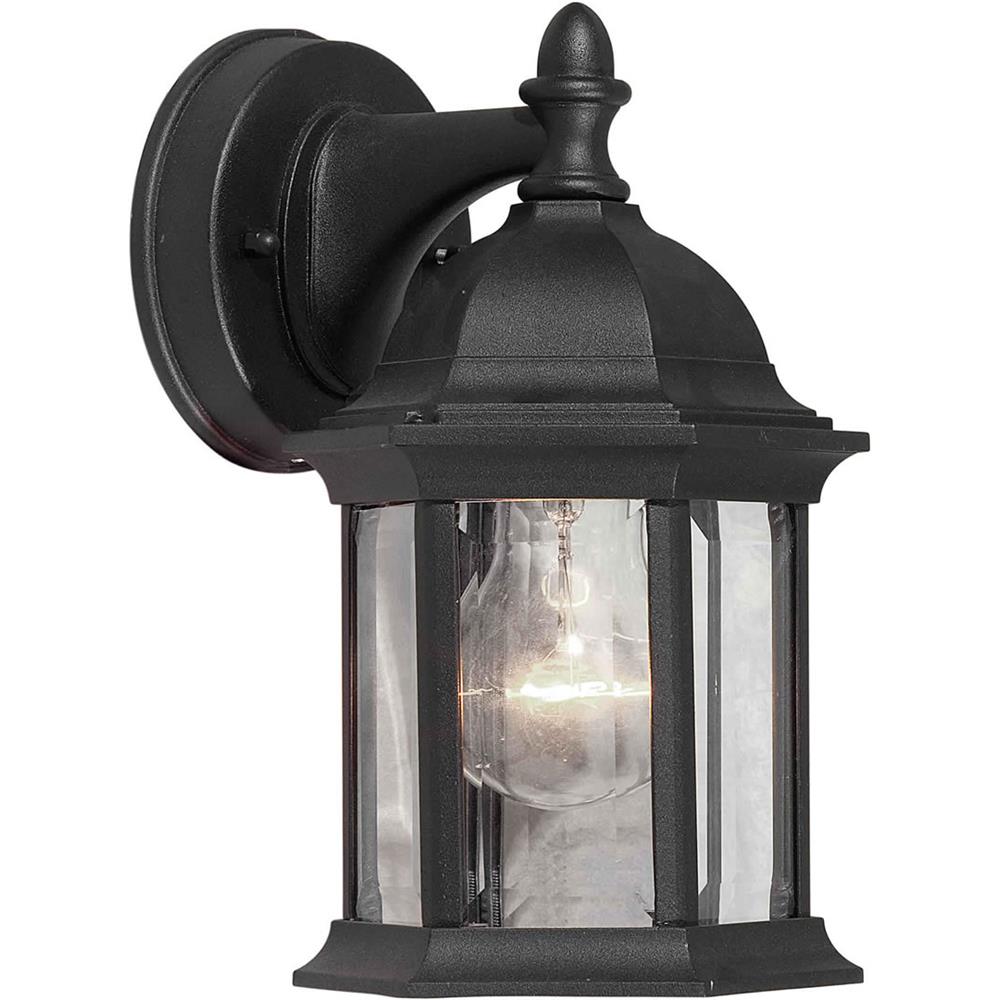 Forte Lighting 1776-01-04 1 LT Cast Al Outdoor Lantern in Black