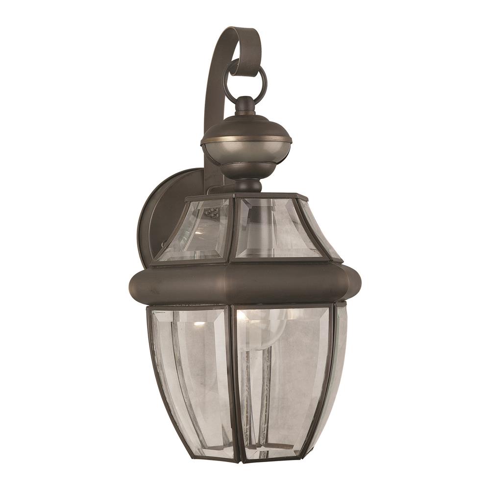 Forte Lighting 19007-01-14 1LT Brass Outdoor Lantern