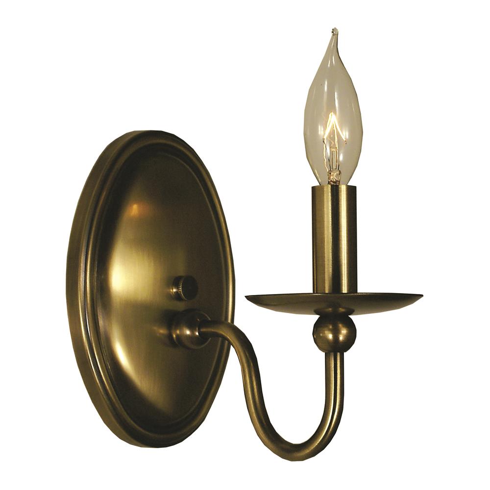 Framburg 1158 AB 1-Light Antique Brass Quatrefoil Sconce