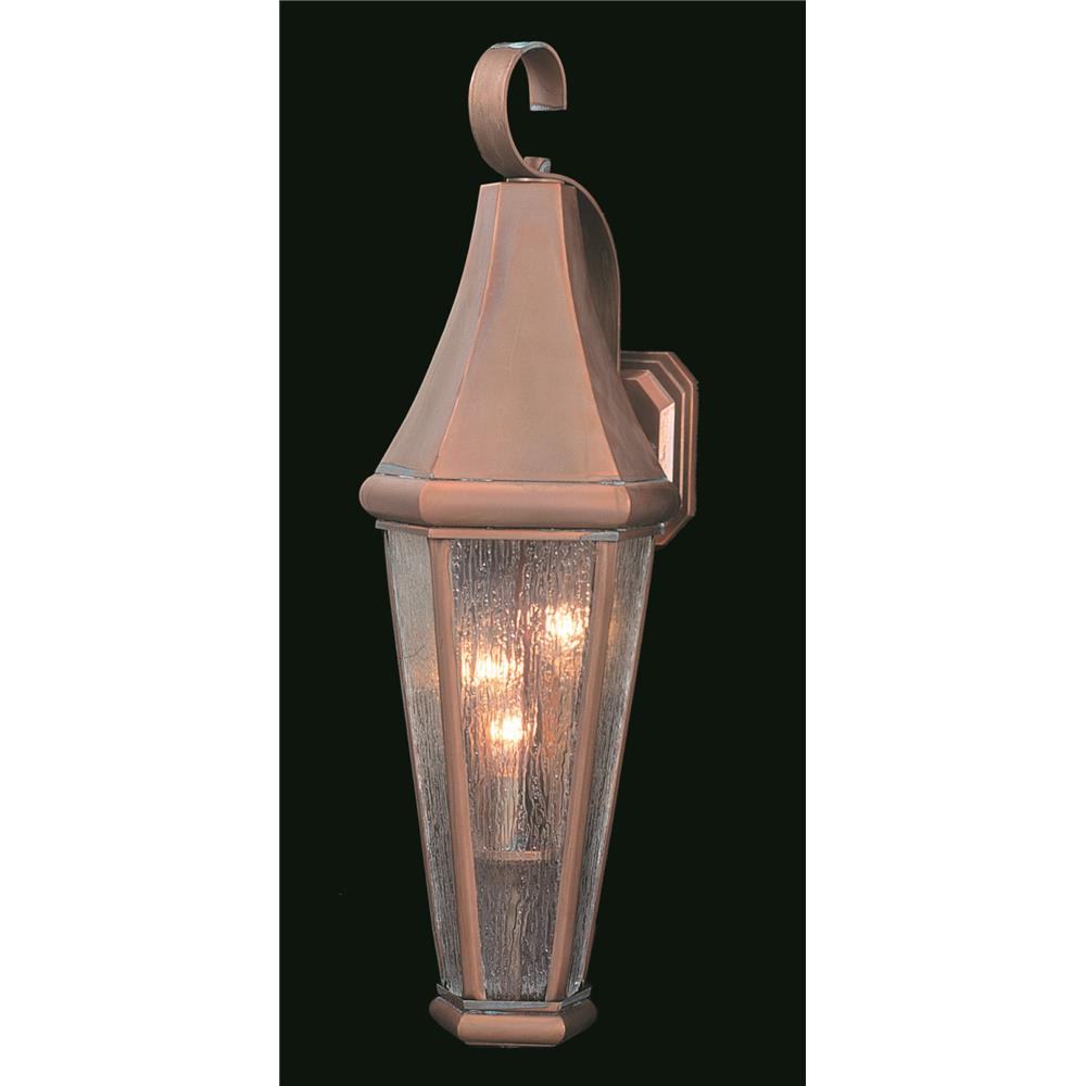Framburg 8920 RC 3-Light Raw Copper Le Havre Exterior Wall Mount