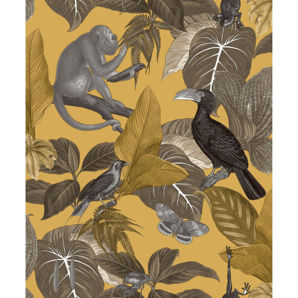 Galerie 18502 Tropical Life Wallpaper in Yellow