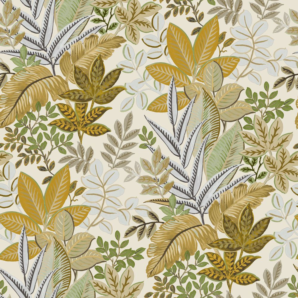 Galerie 18507 Foliage Wallpaper in Yellow