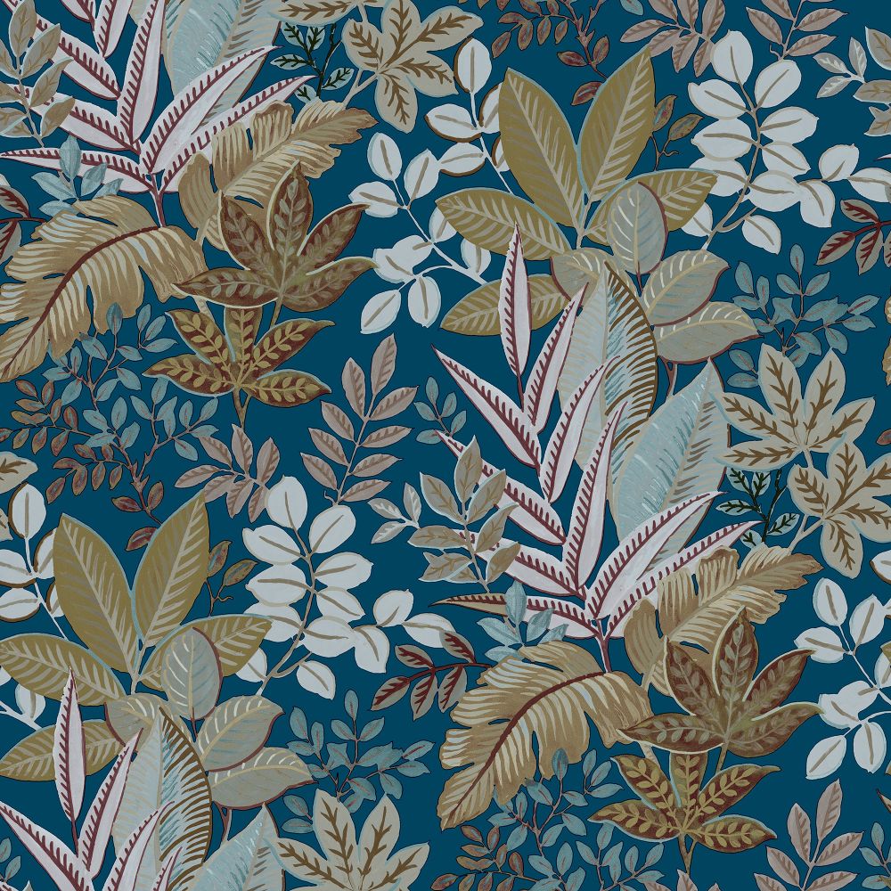 Galerie 18509 Foliage Wallpaper in Blue