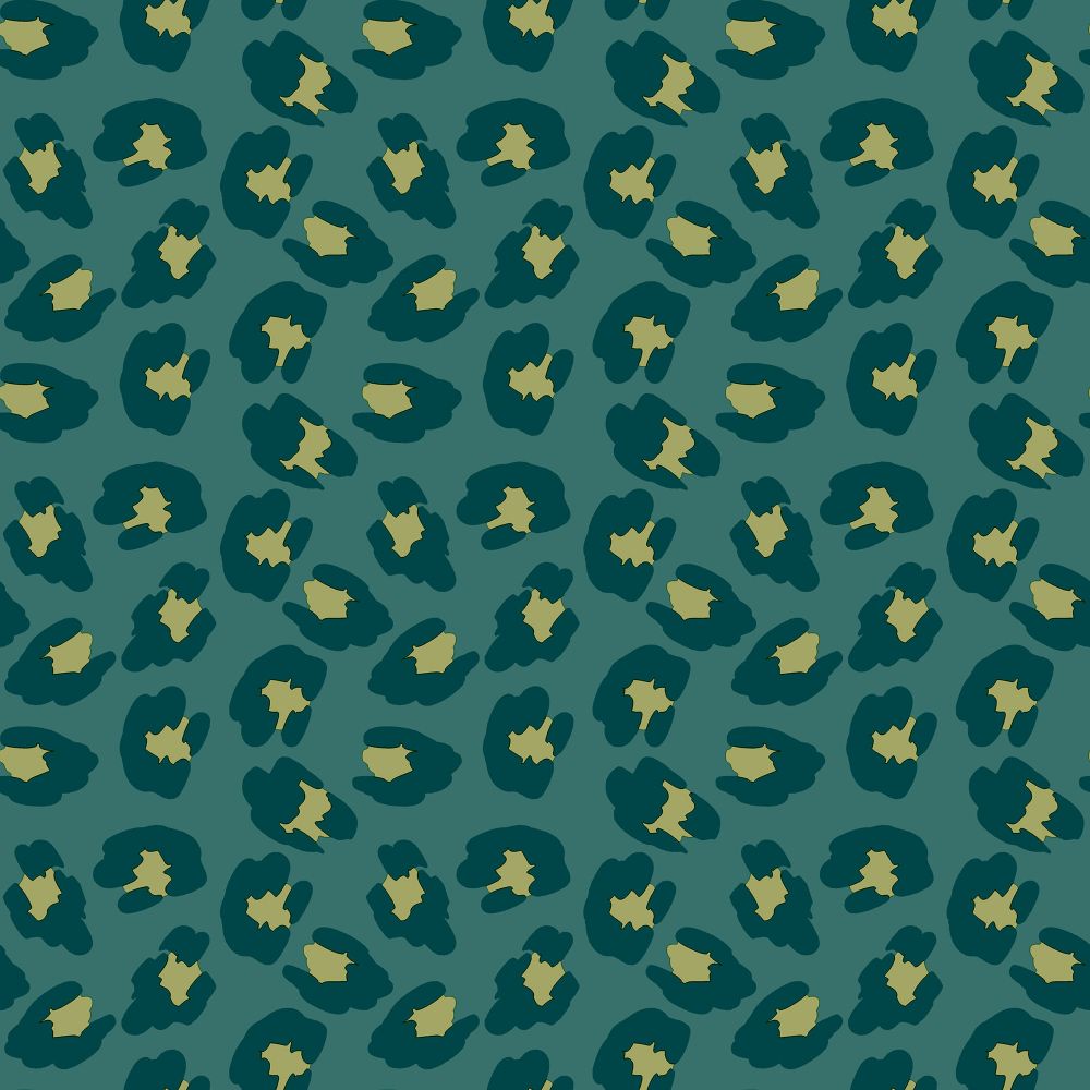 Galerie 18535 Leopard Print Wallpaper in Green