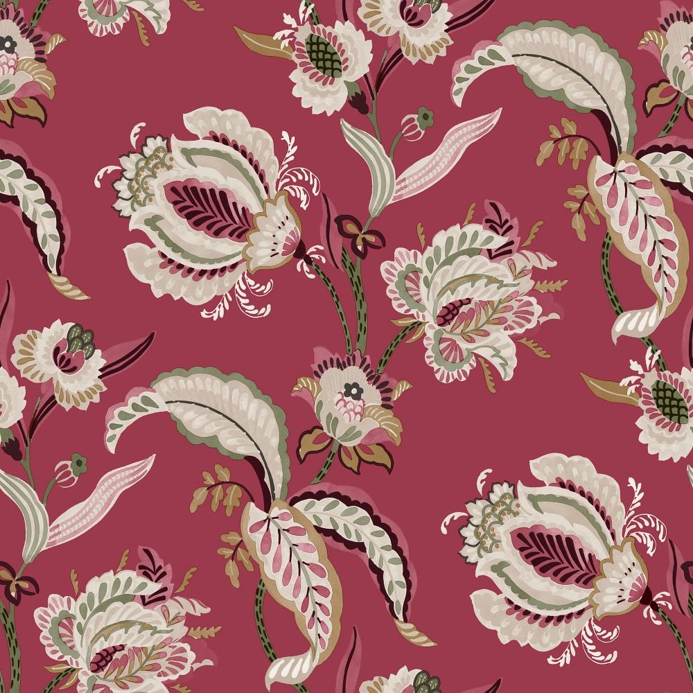 Galerie 18554 Abstract Floral Wallpaper in Red
