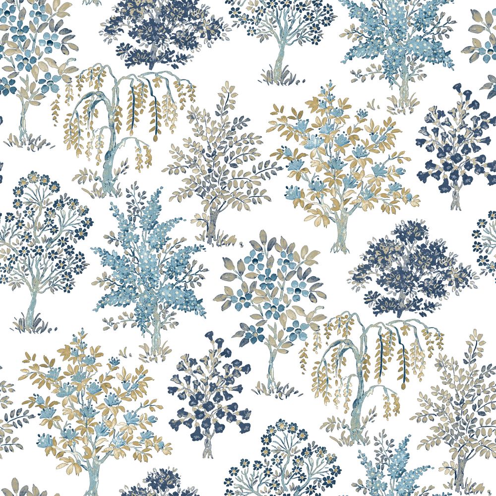 Galerie 18556 Alberi Trees Wallpaper in Blue