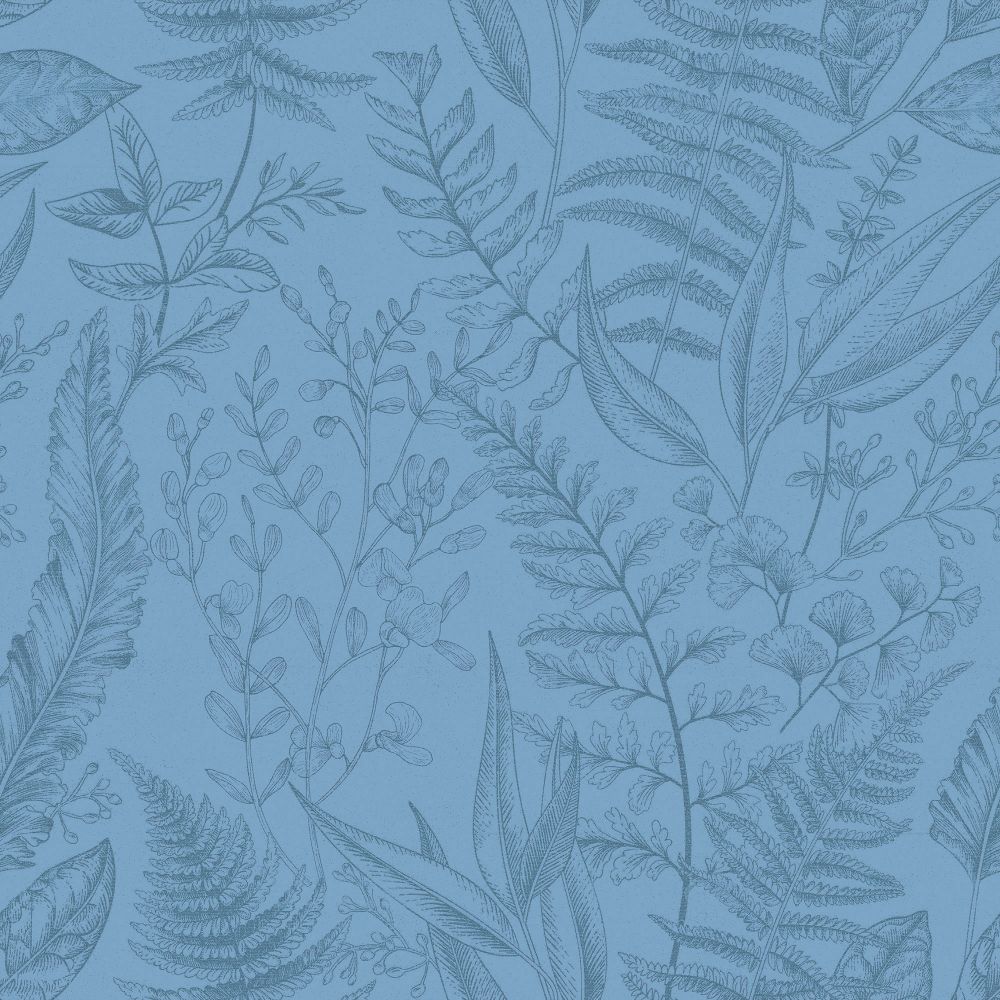 Galerie 18563 Botanical Wallpaper in Blue