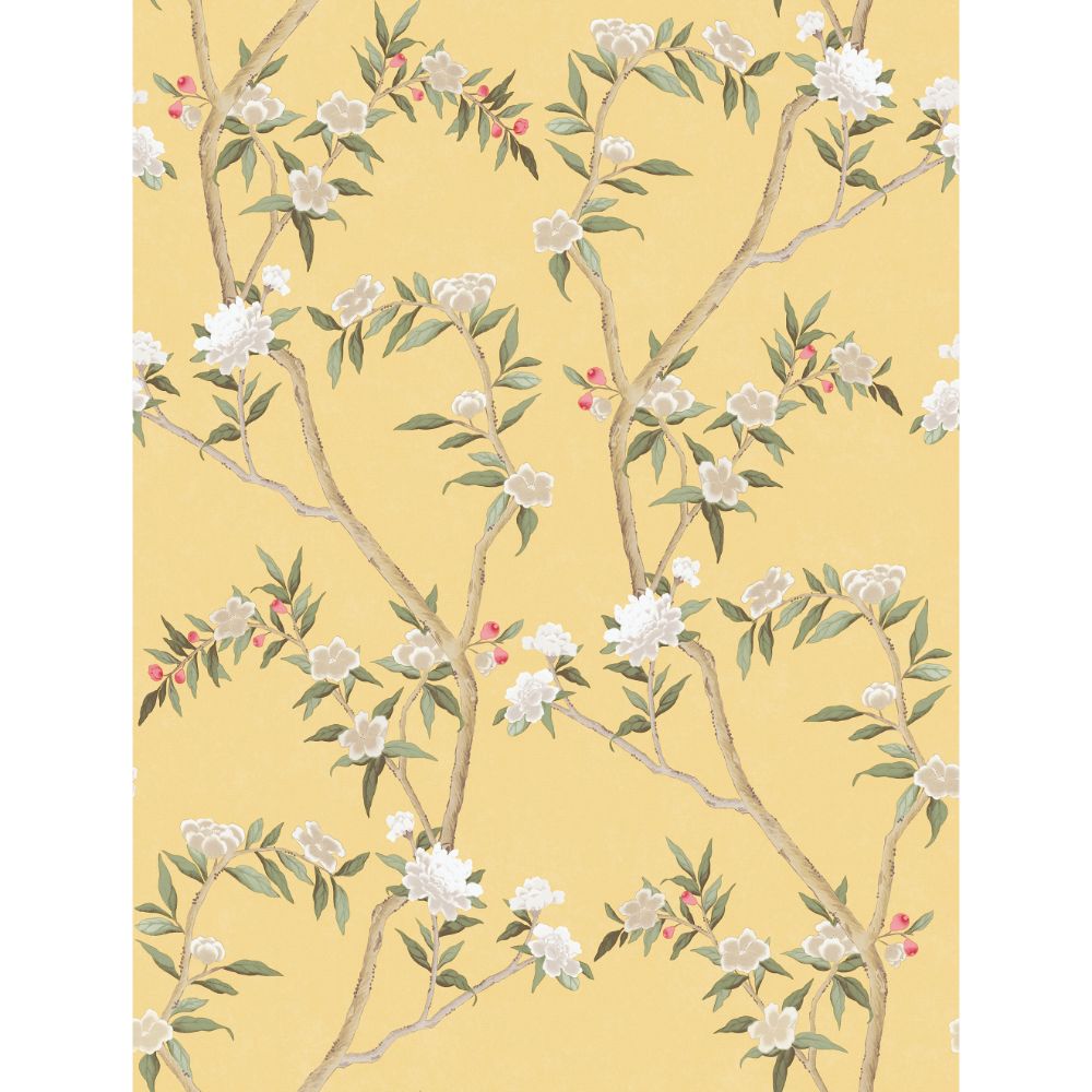 Galerie 1900-3 Chinoiserie wallpaper in Yellow 