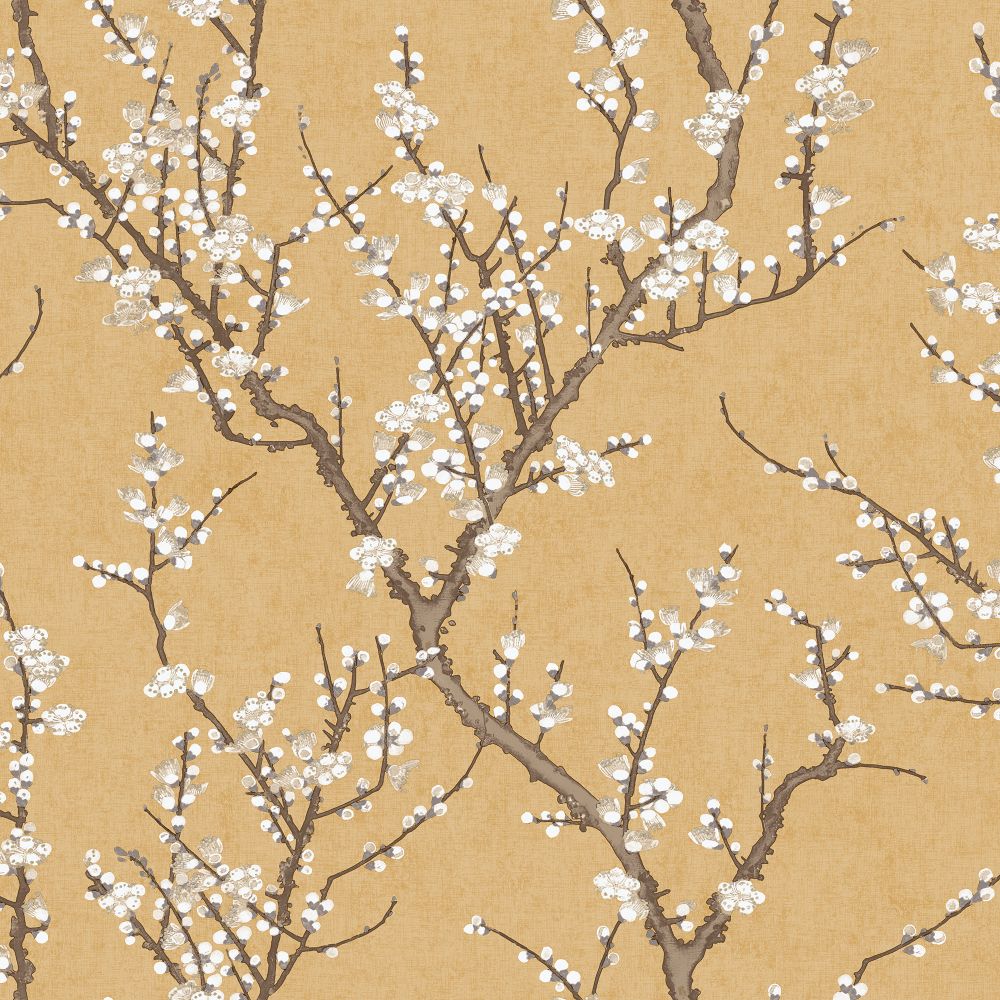 Galerie 1903-2 Sakura Tree wallpaper in Yellow 