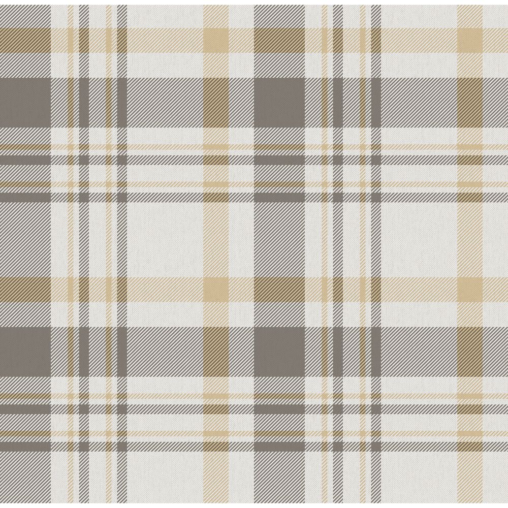 Galerie 1906-3 Plaid wallpaper in Yellow 