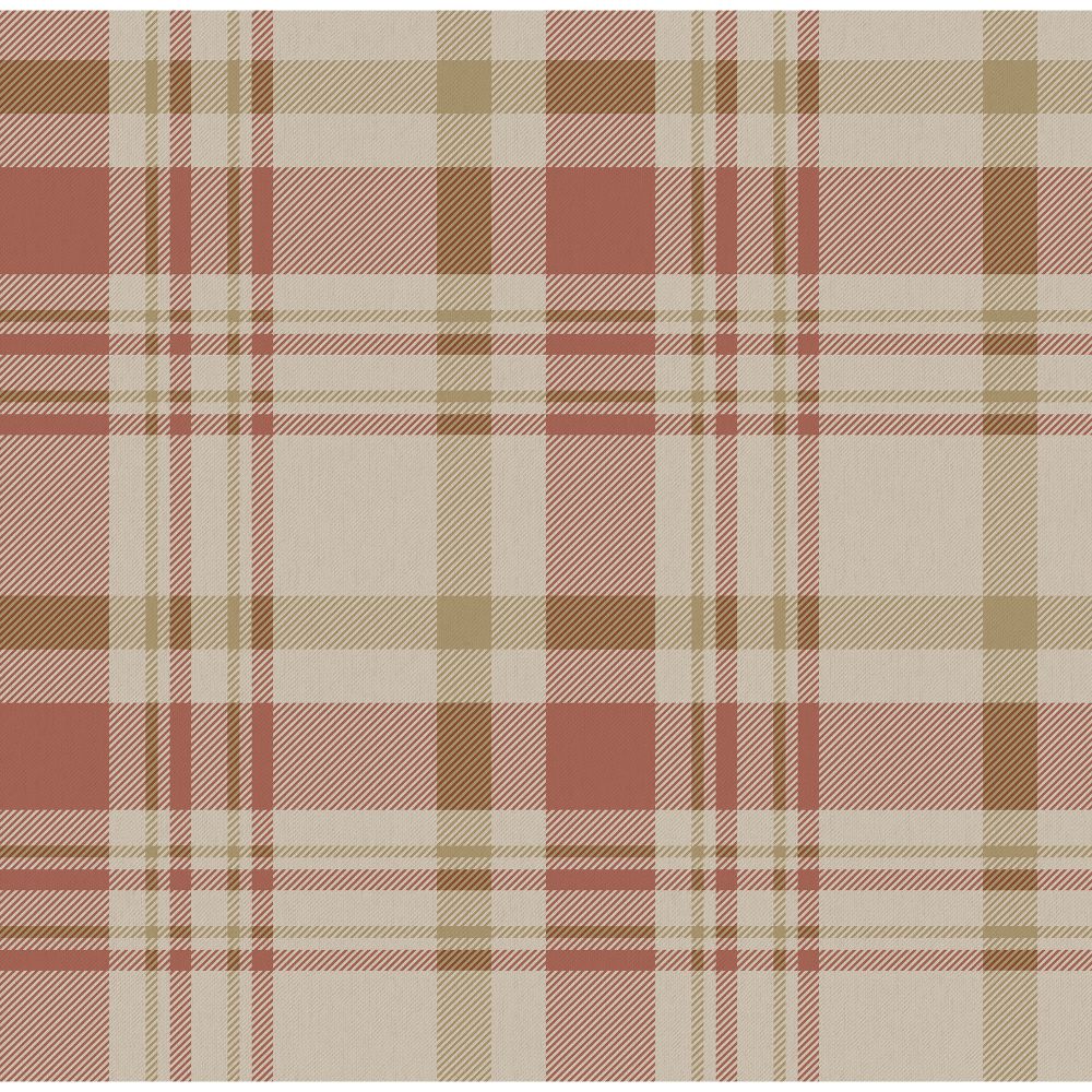 Galerie 1906-4 Plaid wallpaper in Red 