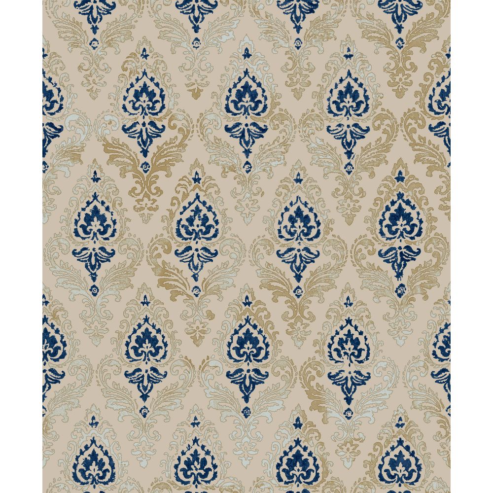 Galerie 23639 Damasco Wallpaper In Blu