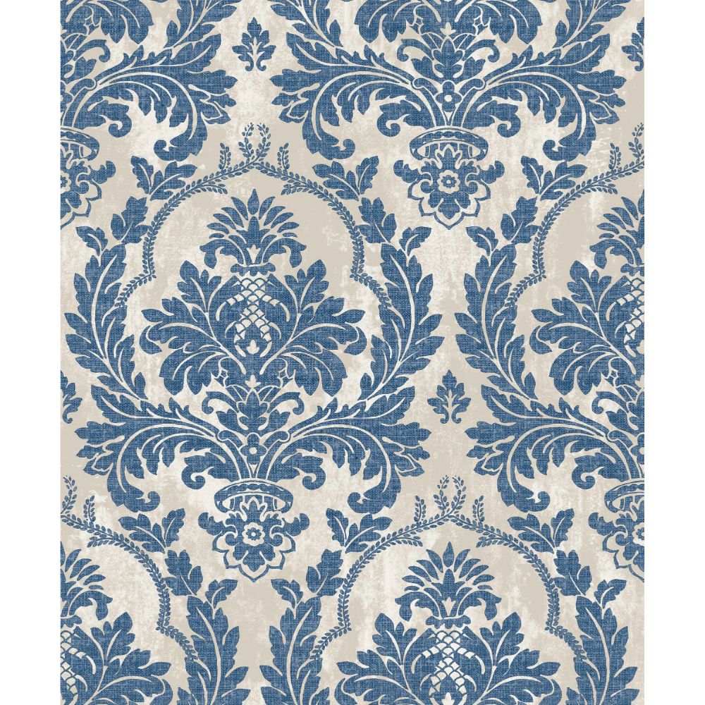 Galerie 25716 Damasco Platino Wallpaper in Blue-silver