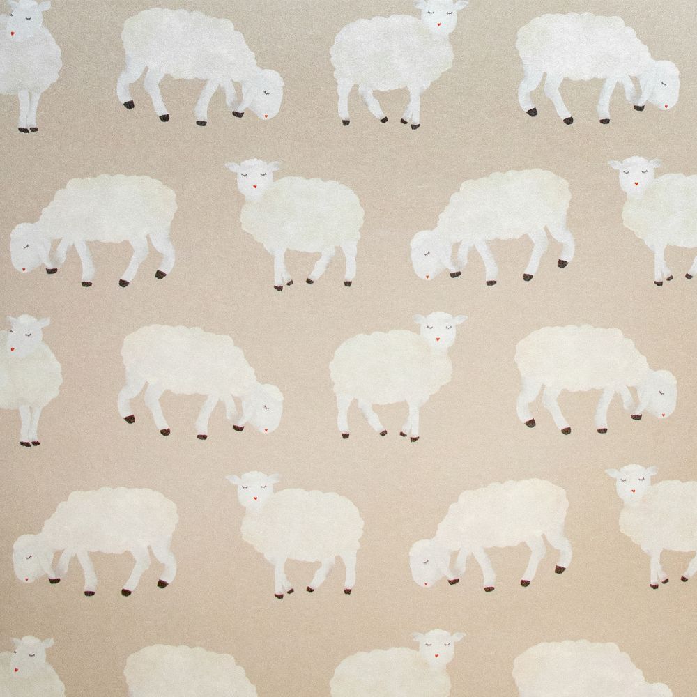 Galerie 26830 Sweet Sheep Wallpaper in Beige