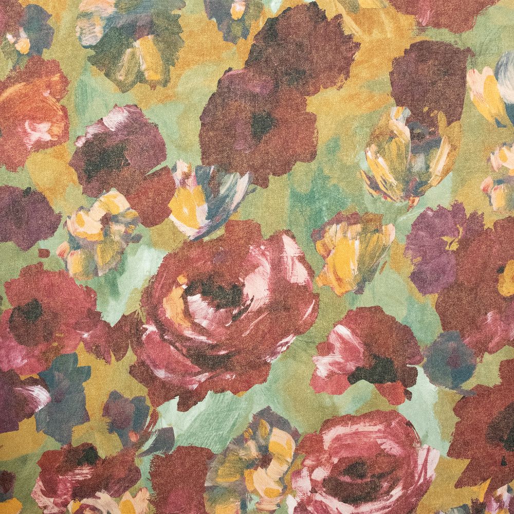 Galerie GH26902-23 Paeonia Wallpaper in Cherry Ocker 