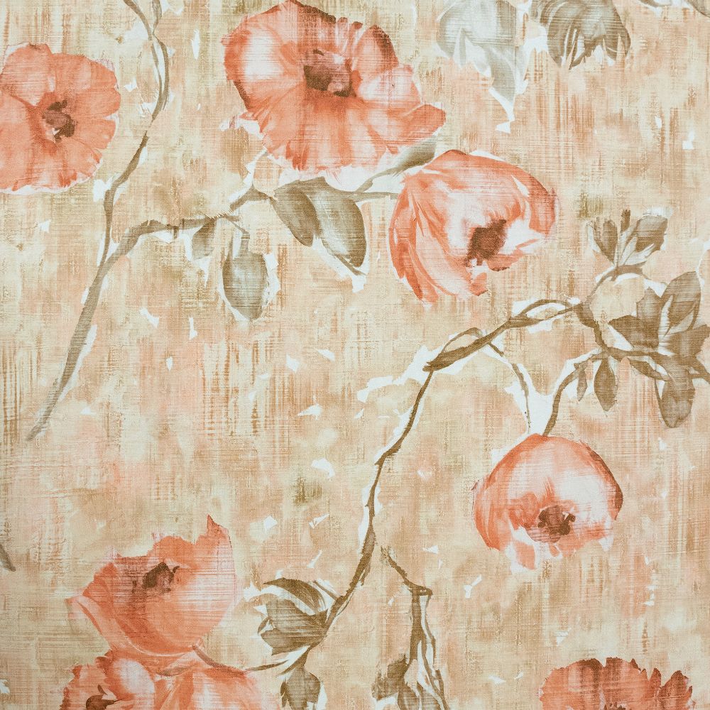 Galerie GH26915-23 Petunia Wallpaper in Aurora Red Peach 