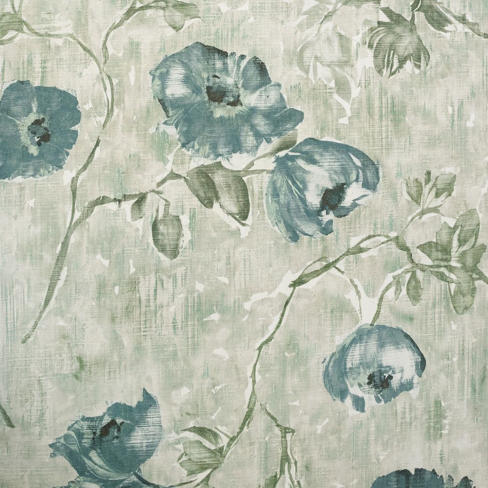 Galerie GH26917-23 Petunia Wallpaper in Steel Blue Sage 