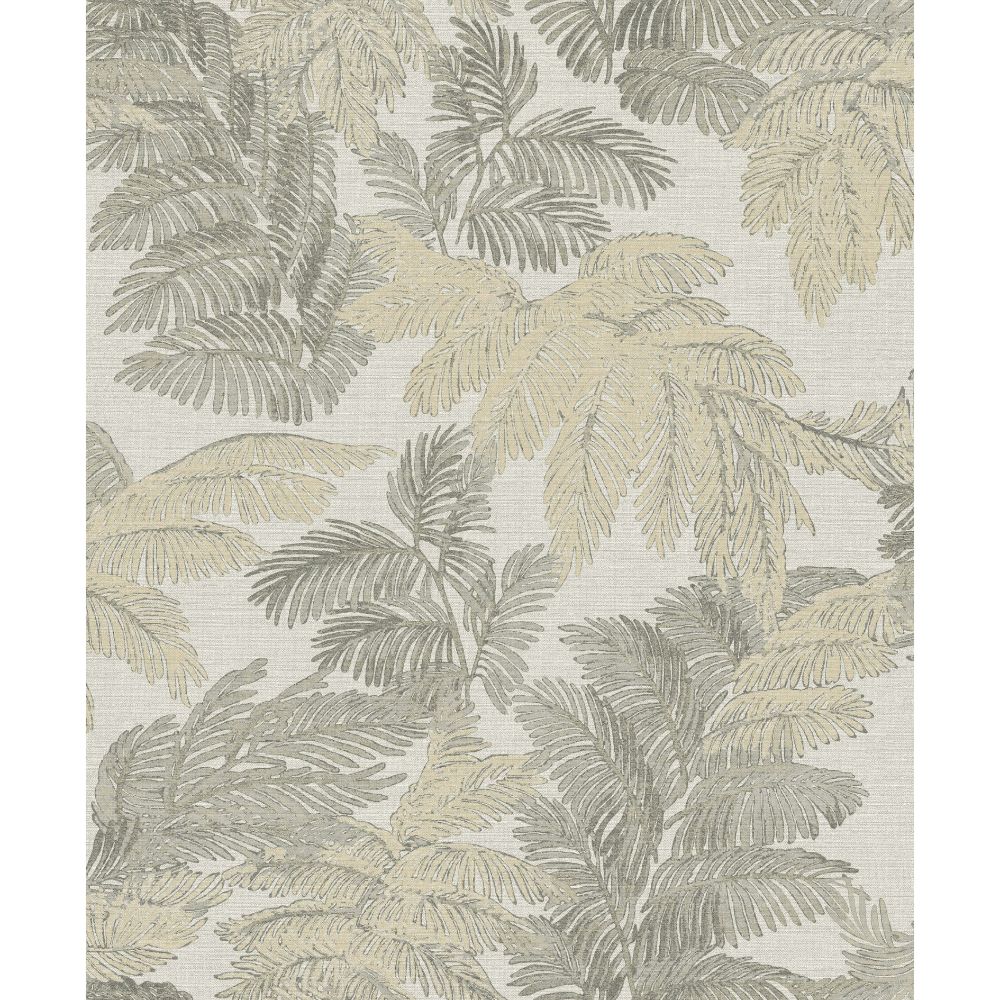 Galerie 28817 Tree Leaf Wallpaper in Silver Grey