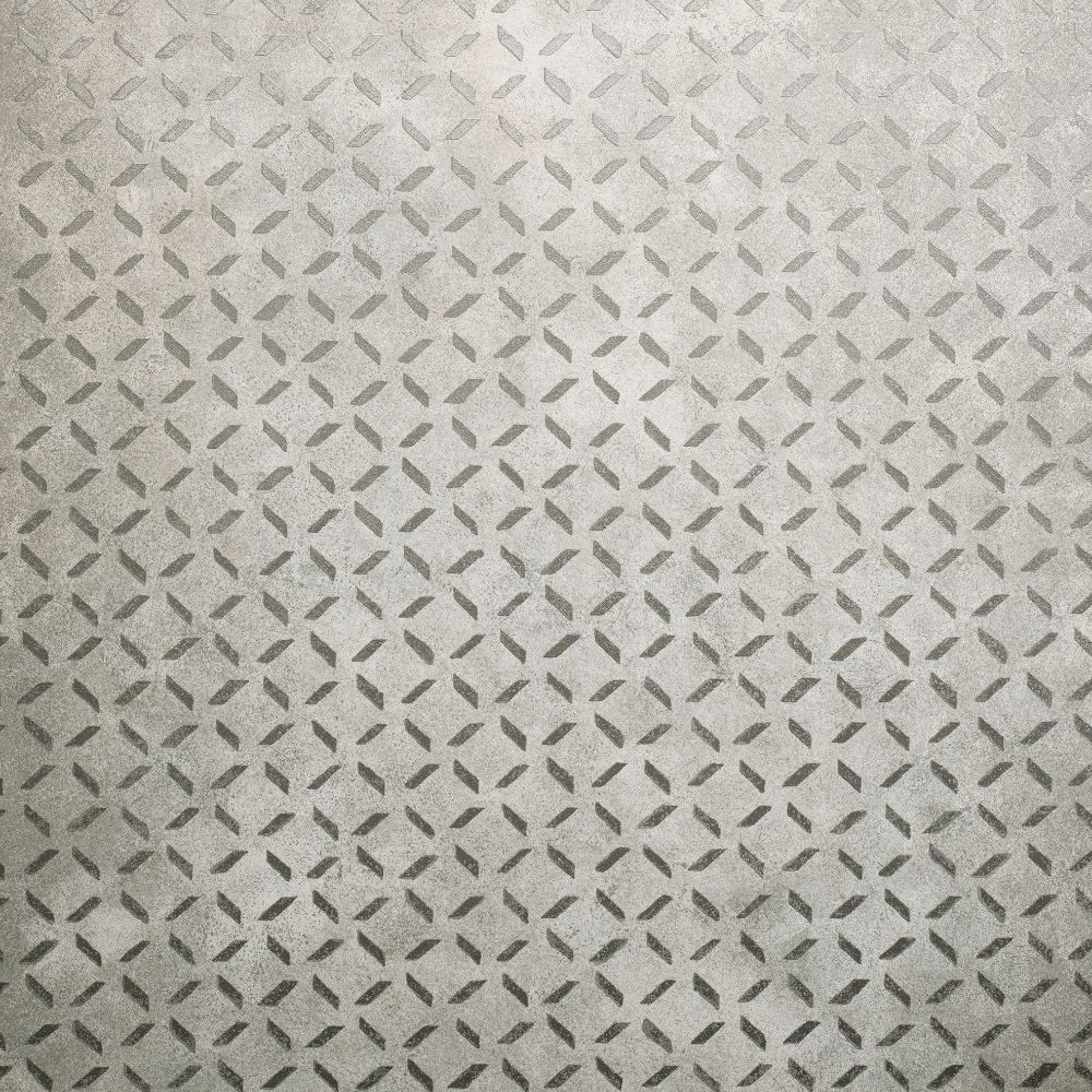 Galerie GH30045-23 Soho / Metal Drain Grid Wallpaper in Taupe Grey