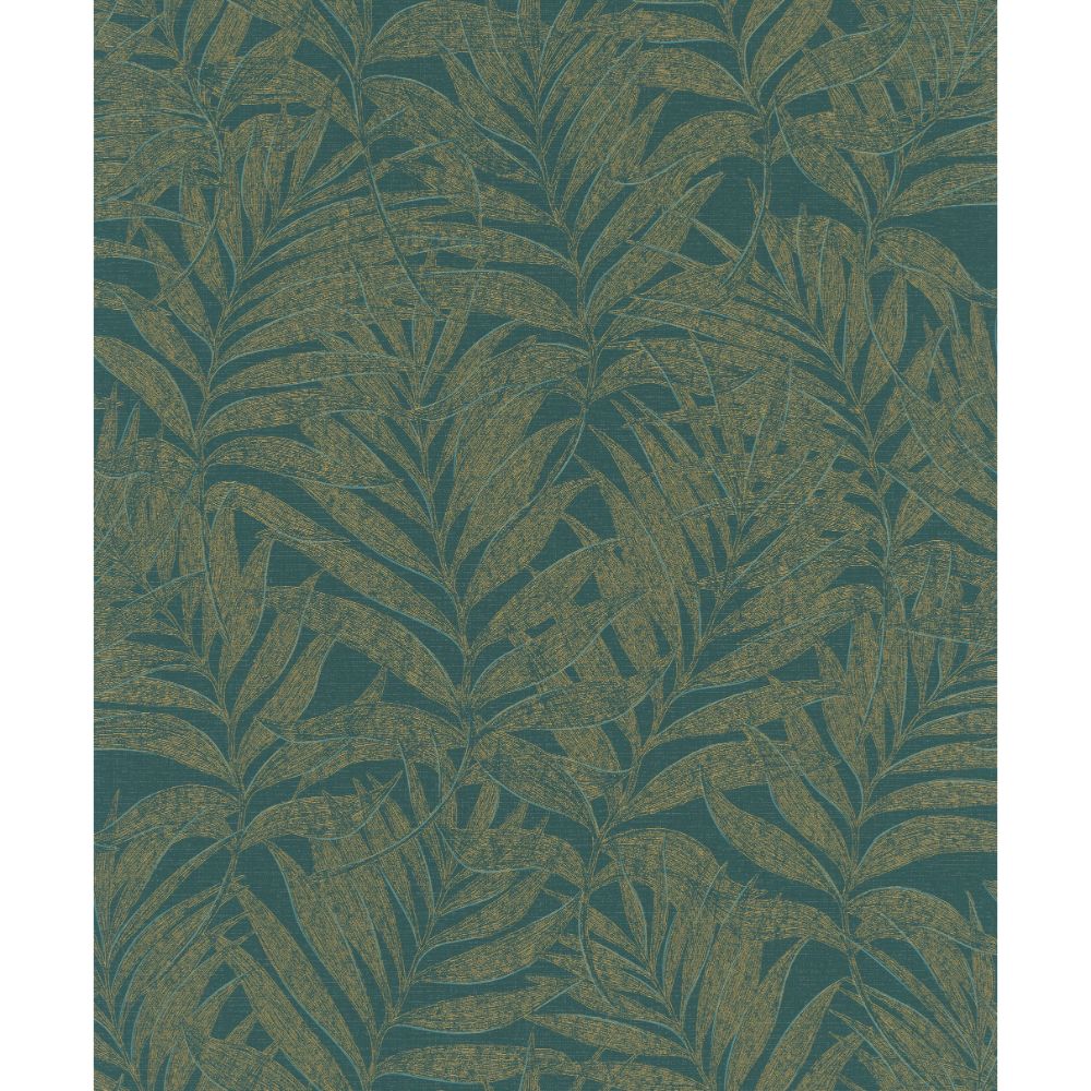 Galerie 34007 Botanical Wallpaper in green, gold