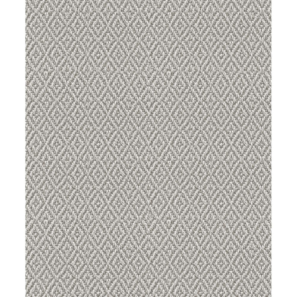 Galerie 47486 Diamond Weave Wallpaper in Silver Grey