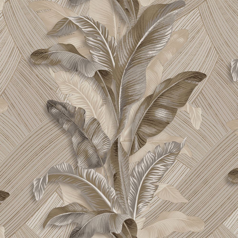 Galerie 49304 Palma Wallpaper in Grey, Brown, Gold