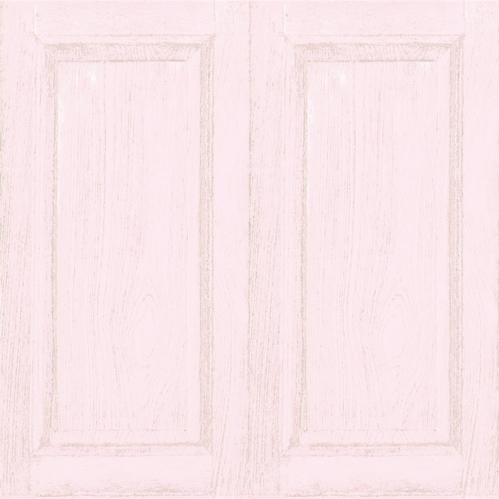 Galerie 5408 Little Explorers Pink Wooden Panelling Wallpaper