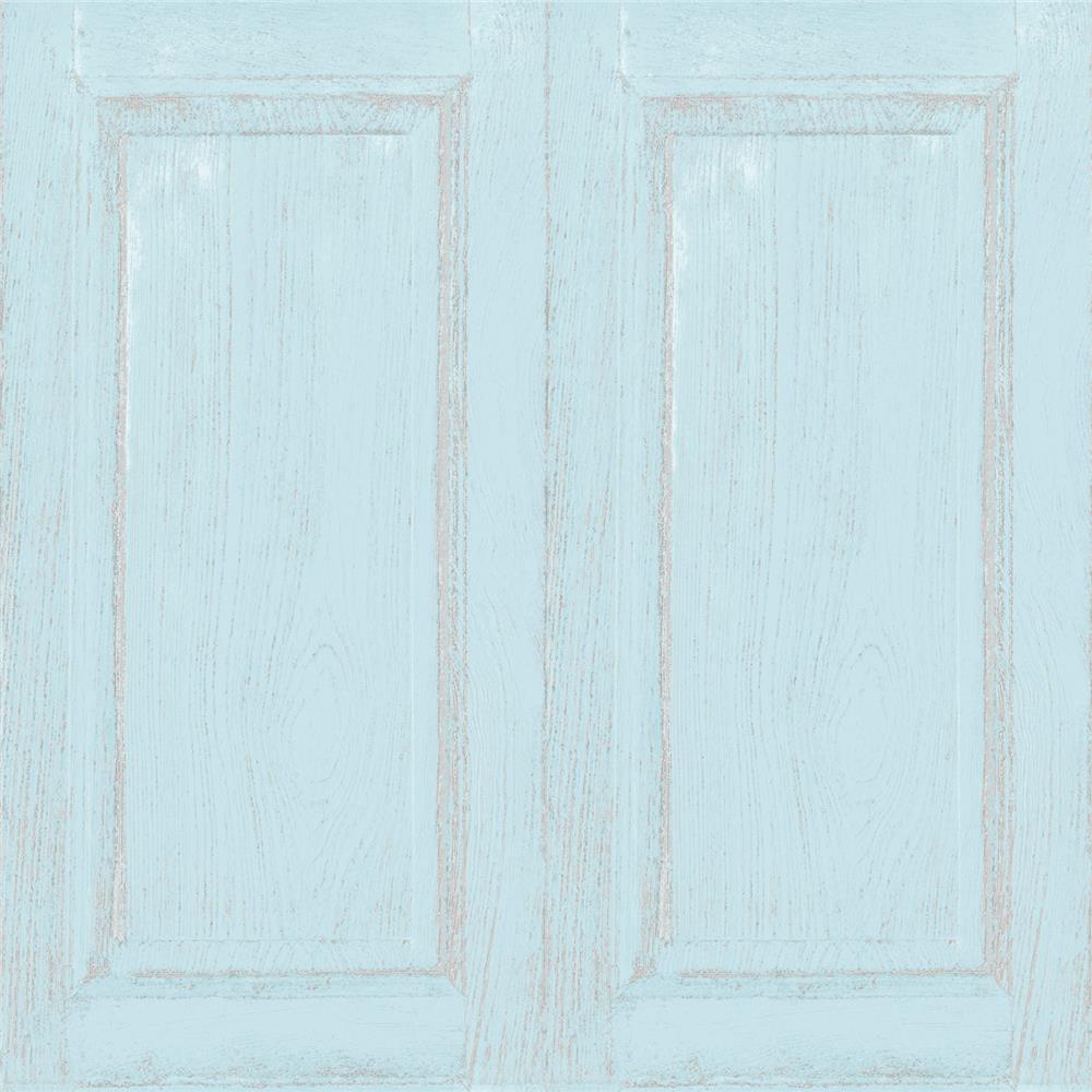 Galerie 5409 Little Explorers Blue Wooden Panelling Wallpaper