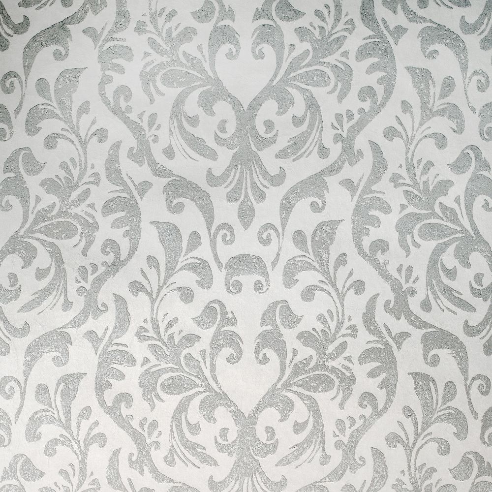 Galerie GH64859-23 Notting Hill / Loft Damask Wallpaper in Frost Grey