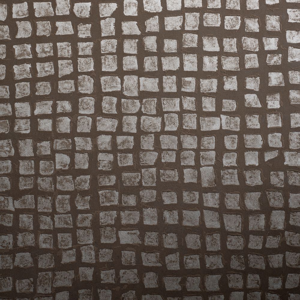 Galerie GH64866-23 Manhattan / Loft Tile Wallpaper in Dark Brown