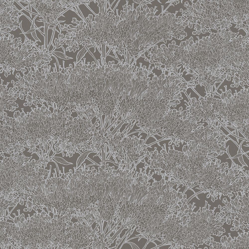 Galerie AC60011 Absolutely Chic Cherry Blossom Motif Wallpaper in Grey/Metallic