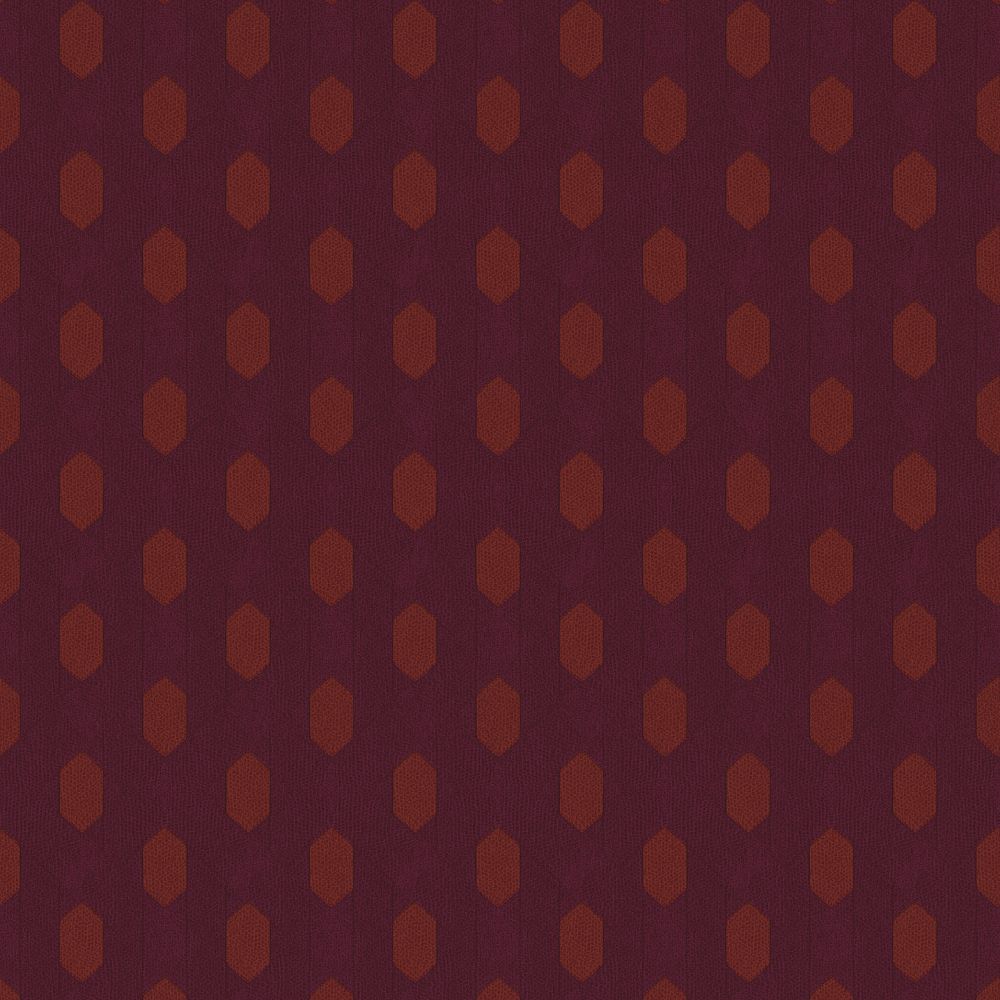Galerie AC60018 Absolutely Chic Art Deco Style Geometric Motif Wallpaper in Orange/Red/Lilac