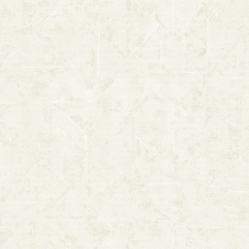 Galerie AC60027 Absolutely Chic Distressed Geometric Motif Wallpaper in Cream/Metallic/White