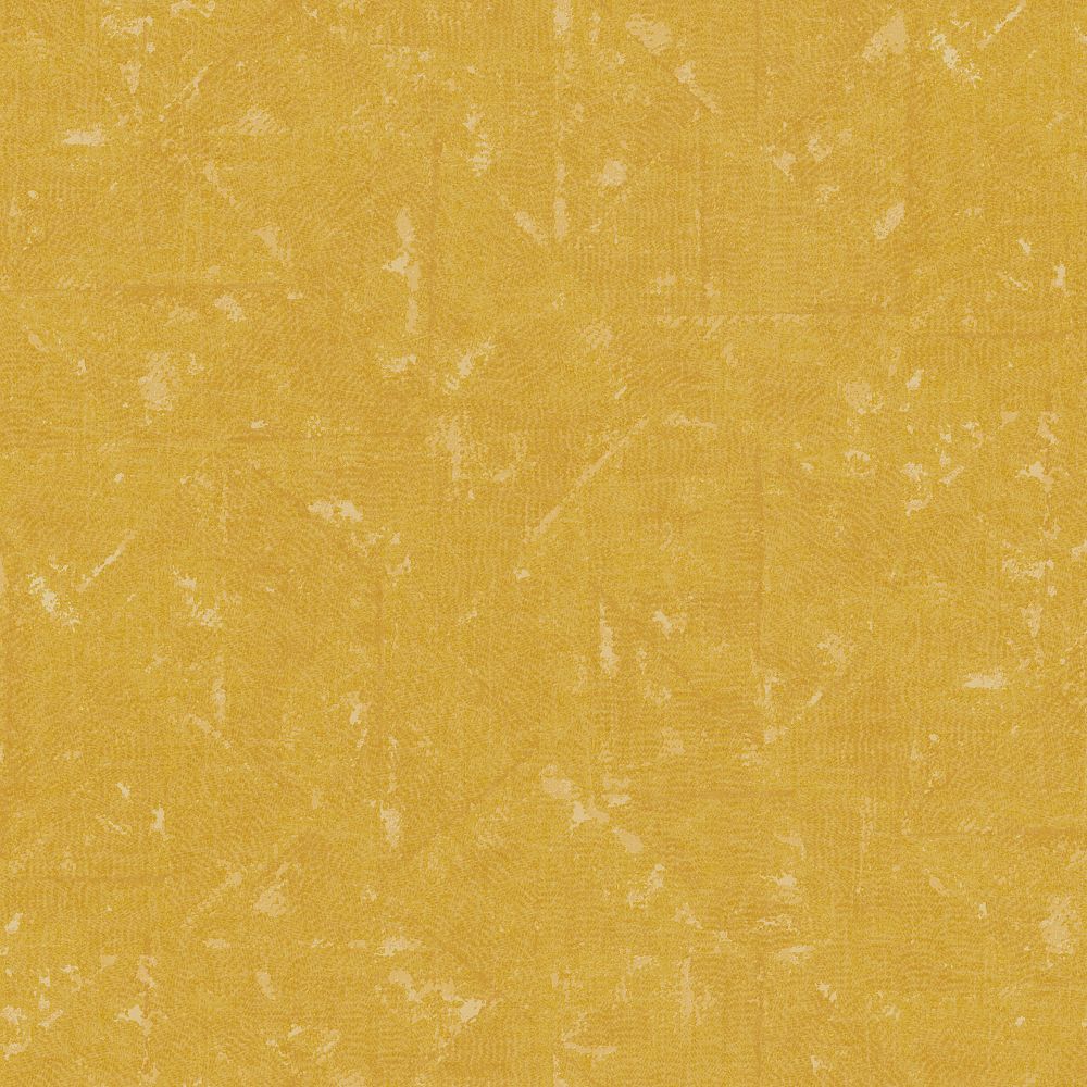 Galerie AC60028 Absolutely Chic Distressed Geometric Motif Wallpaper in Yellow
