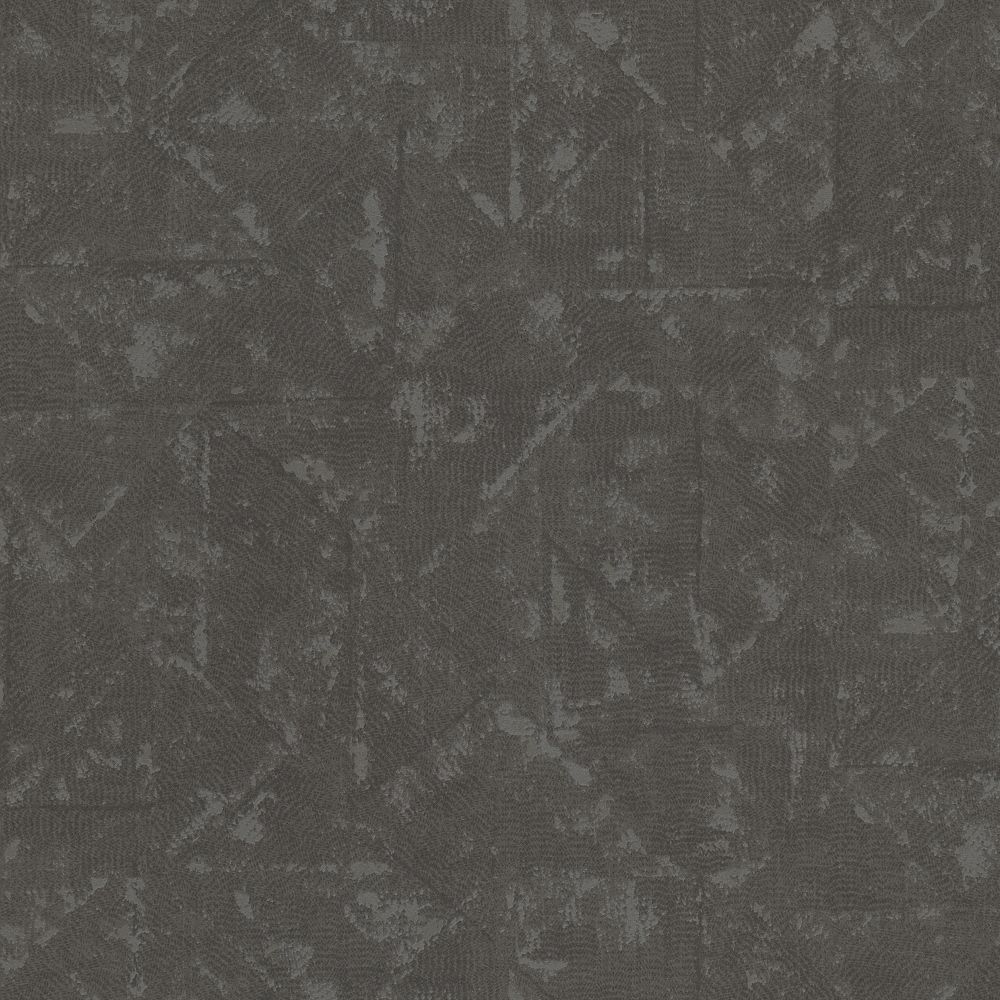 Galerie AC60033 Absolutely Chic Distressed Geometric Motif Wallpaper in Grey/Metallic