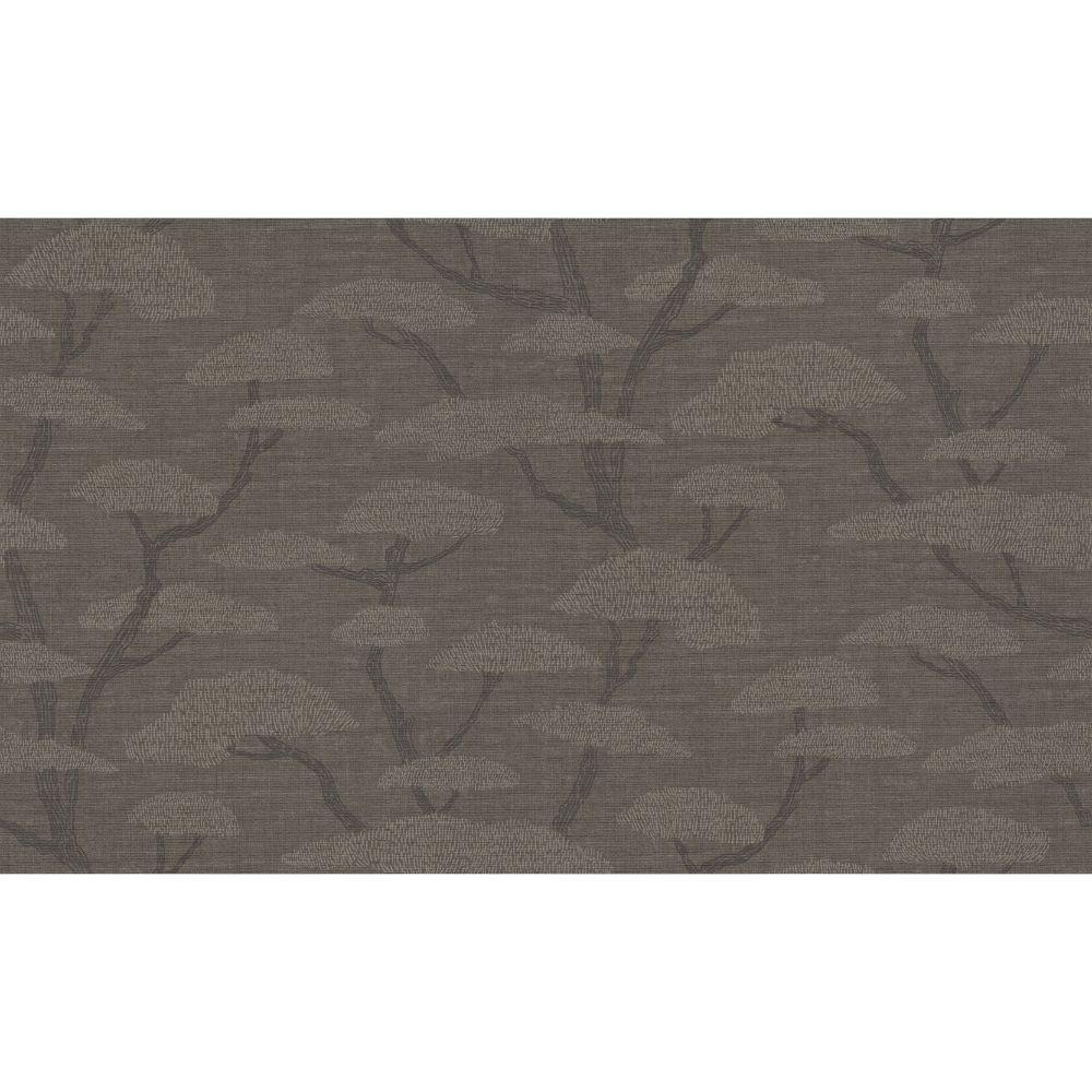  Galerie FS72018 Chinoiserie Tree Motif Wallpaper in Charcoal