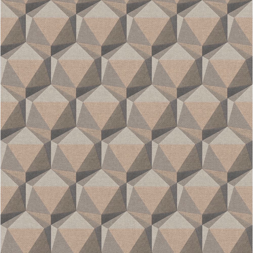  Galerie FS72028 Geometric Motif Wallpaper in Beige/Cream/Grey