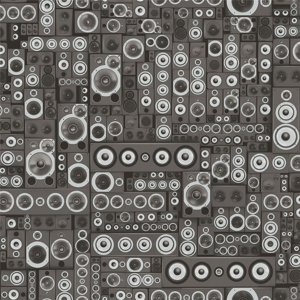 Galerie G45368 Grunge Charcoal Wallpaper