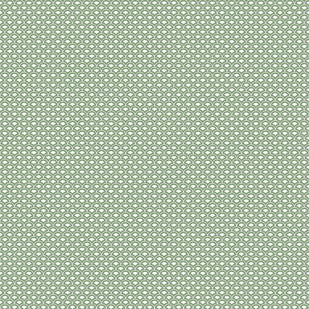 Galerie G56685 Shell Top Wallpaper in Emerald green