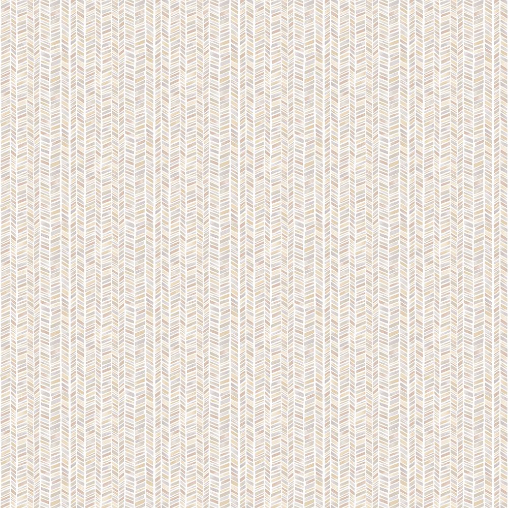 Galerie G56694 Stained Glass Stripe Wallpaper in Taupe, beige