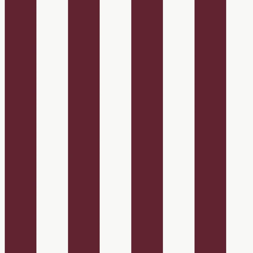 Galerie G68050 Awning Stripe Wallpaper in Cranberry