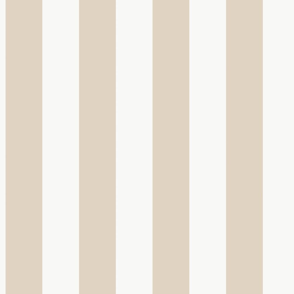 Galerie G68051 Awning Stripe Wallpaper in Metallic Pearl