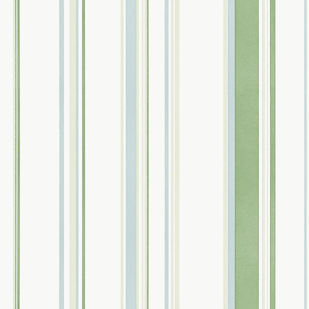 Galerie G68054 Casual Stripe Wallpaper in Greens