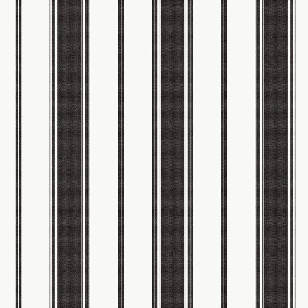 Galerie G68061 Heritage Stripe Wallpaper in Black