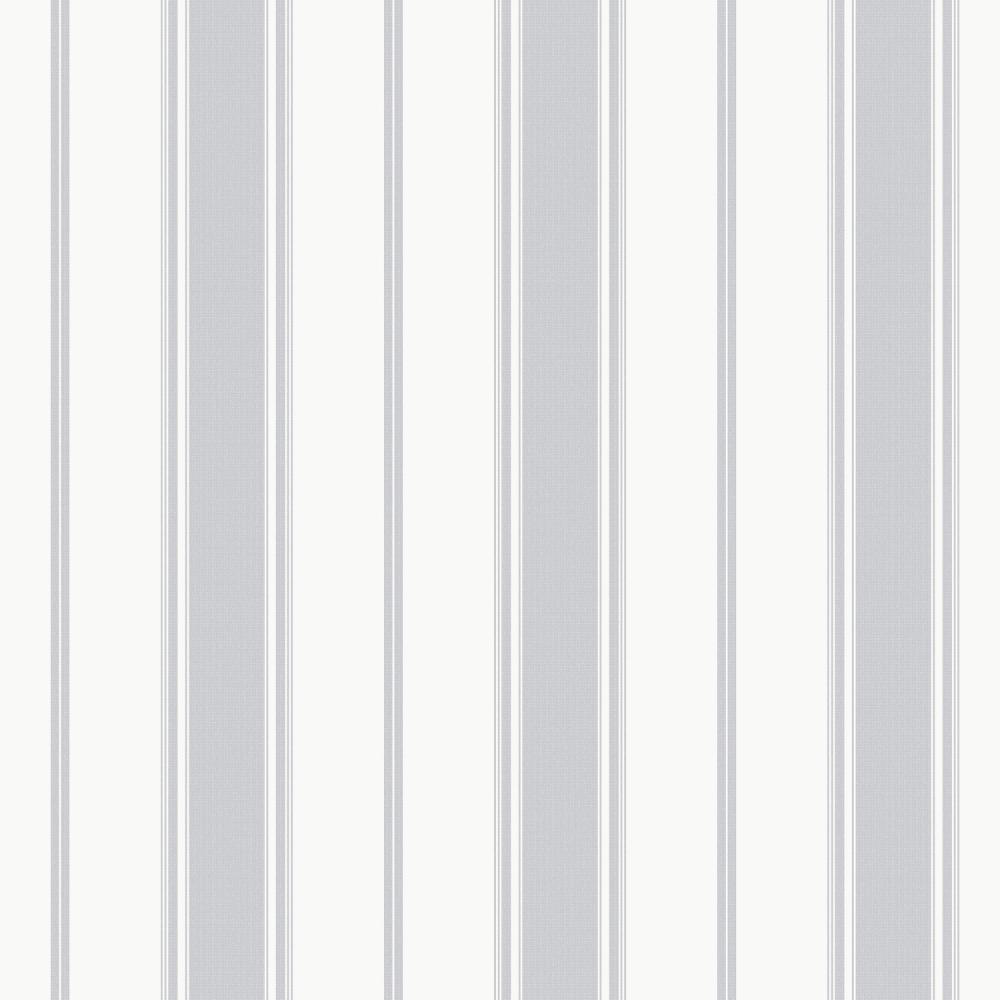 Galerie G68062 Heritage Stripe Wallpaper in Grey
