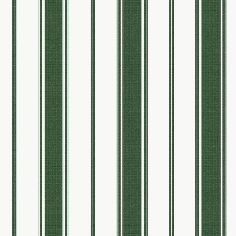 Galerie G68063 Heritage Stripe Wallpaper in Hunter Green